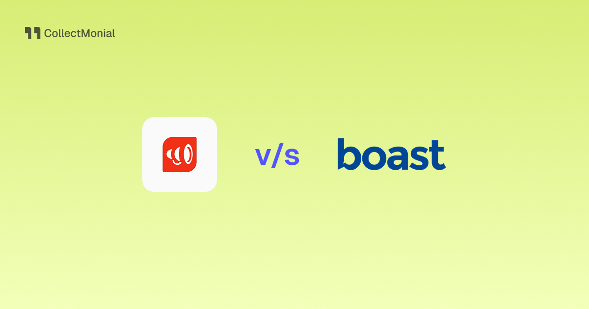 Shoutout.io vs Boast, compared by CollectMonial