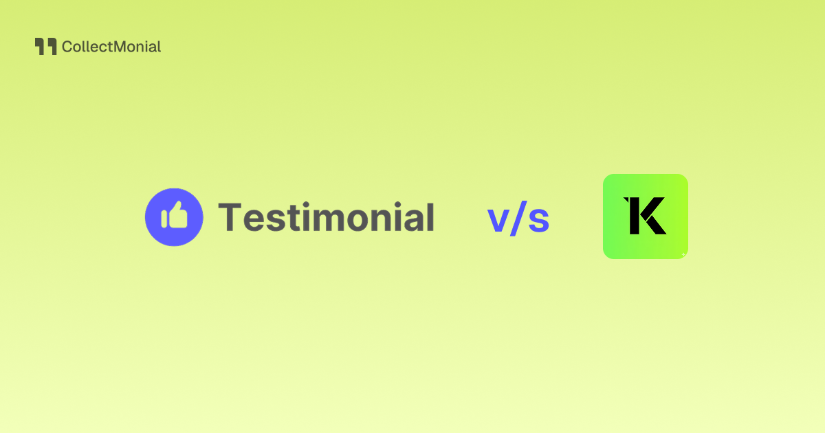 Testimonial.to vs Kudowall, compared by CollectMonial