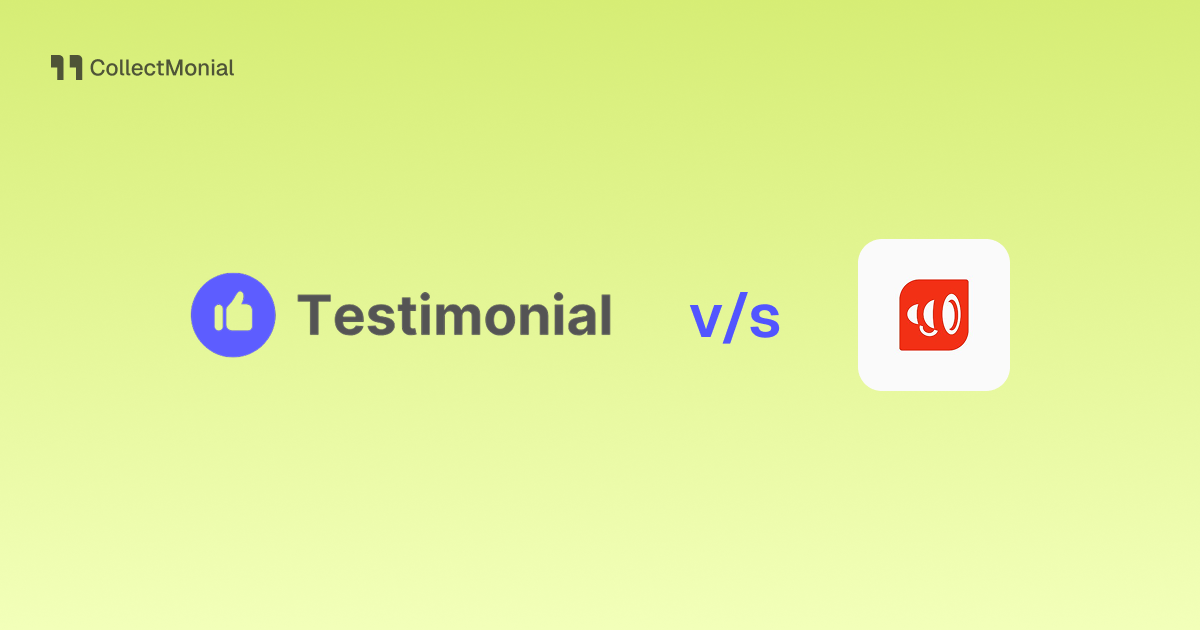 Testimonial.to vs Shoutout.io, compared by CollectMonial