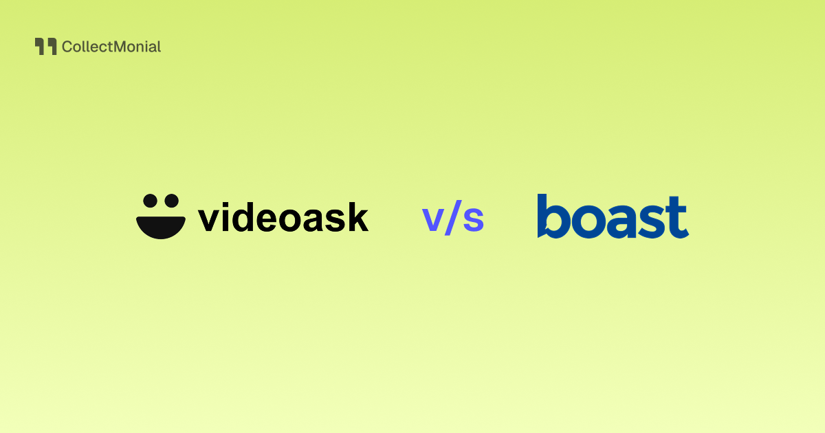 VideoAsk vs Boast, compared by CollectMonial